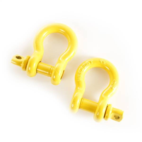 Rugged Ridge - Rugged Ridge D-Ring Shackle Kit, 3/4 inch, Yellow, Pair 11235.15 - Image 1