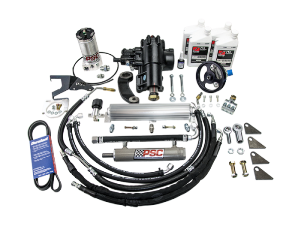PSC Steering - PSC Steering Cylinder Assist Steering Kit Weld On 6.75 AFM Axle 1.5OS Tie Rod 18-Up Wrangler JL 2.0L Non-ETorque - SK689R20JP1-6.75W-1.5OS - Image 1