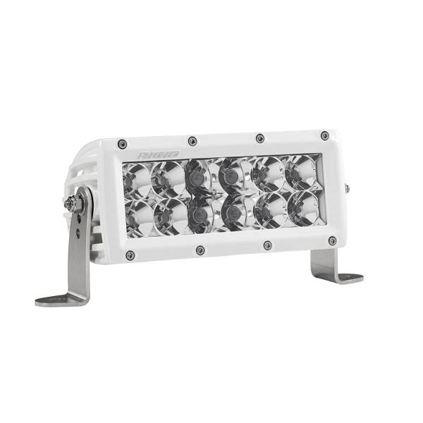 Rigid Industries - Rigid Industries 6 Inch Spot/Flood Combo Light White Housing E-Series Pro - 806313 - Image 1