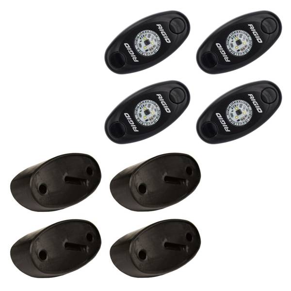 Rigid Industries - Rigid Industries Rock Light Kit Red Set of 4 Lights A-Series - 400213 - Image 1