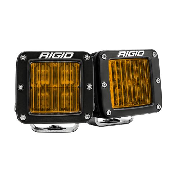 Rigid Industries - Rigid Industries SAE J583 Compliant Selective Yellow Fog Light Pair D-Series Pro Street Legal Surface Mount - 504816 - Image 1