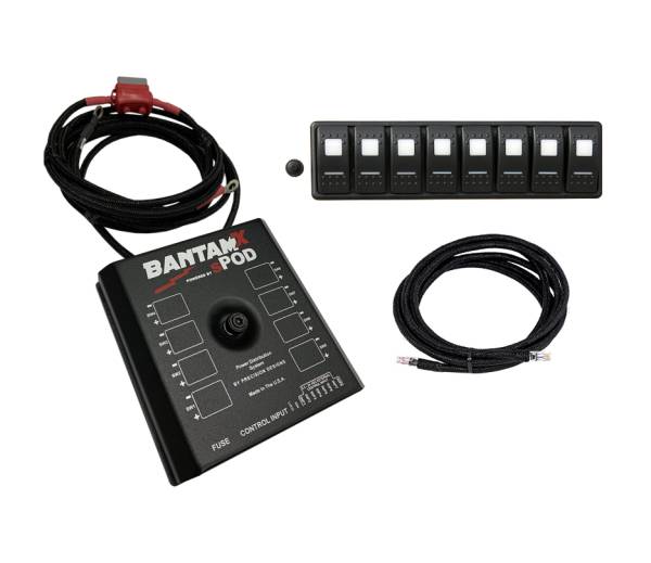 sPOD - sPOD BantamX Modular w/ Blue LED with 84 Inch battery cables - BXMOD84B - Image 1