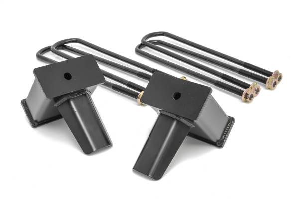 ReadyLift - ReadyLift Rear Block Kit 5 in. Taper Blocks Incl. U-Bolts For Vehicles w/1 Pc. Drive Shaft - 66-2750 - Image 1