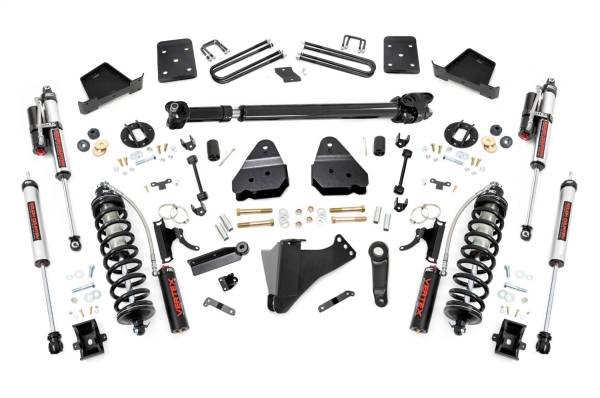 Rough Country - Rough Country Coilover Coversion Lift Kit 4.5 in. Front Driver Shaft Coilover V2 Shocks - 50659 - Image 1