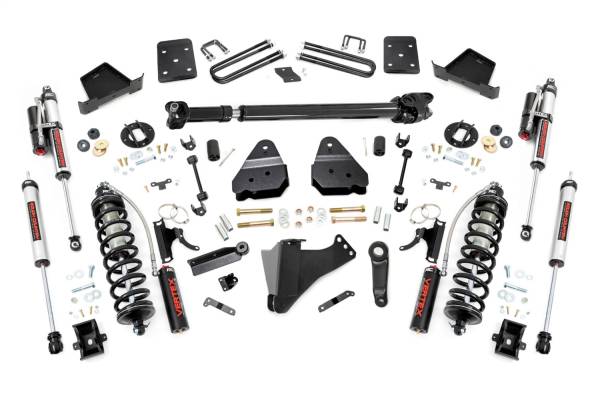 Rough Country - Rough Country Coilover Coversion Lift Kit 4.5 in. Lift Driveshaft Coilover Vertex Shocks - 55059 - Image 1