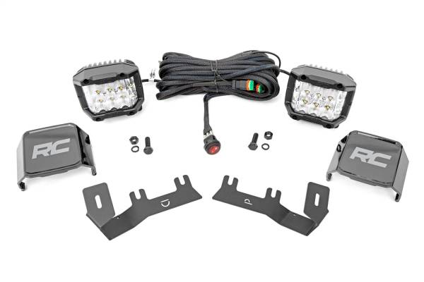 Rough Country - Rough Country LED Light Ditch Mount 3 in. OSRAM Wide Spot - 71056 - Image 1