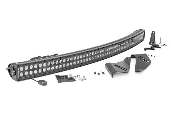Rough Country - Rough Country LED Light Kit Incl. 50 in. Dual Row LED Wiring Harness On/Off Switch Mountin Brackets Snap-On Cover Hardware w/Factory Wiper - 93127 - Image 1