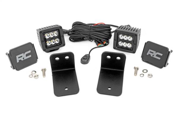 Rough Country - Rough Country LED Kit Rear Facing 2 in. Up To 13500 Lumens Up To 140 Watts Powder Coated Steel For Models 2018-2022 Intimidator GC1K 4WD - 95002 - Image 1