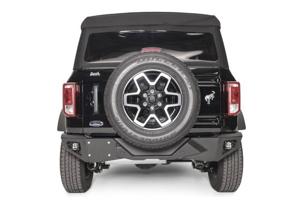 Fab Fours - Fab Fours Vengeance Rear Bumper 2 Stage Matte Black Powder Coat - FB21-E5251-1 - Image 1