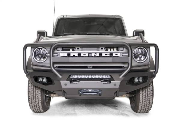 Fab Fours - Fab Fours Matrix Front Bumper w/Full Grill Guard 2 Stage Matte Black Powder Coat - FB21-X5250-1 - Image 1