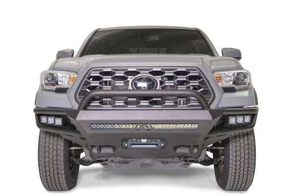 Fab Fours - Fab Fours Winch Front Bumper w/Pre-Runner Guard Bare Steel - TB16-02-B - Image 1