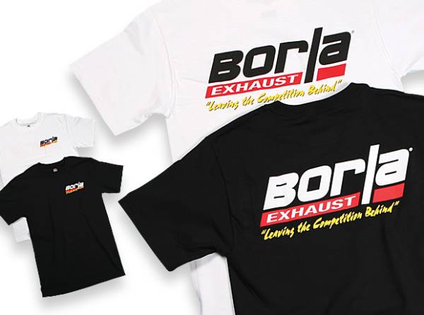 Borla - Borla Men's Motorsports White T-Shirt - XL 21210 - Image 1