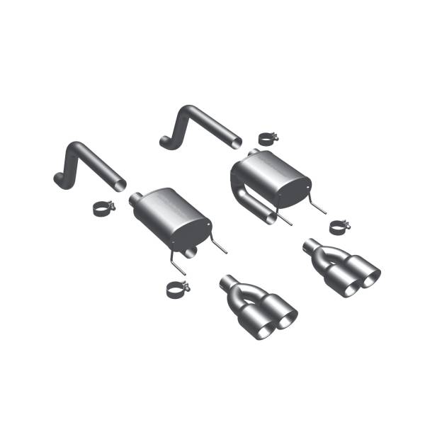 MagnaFlow Exhaust Products - MagnaFlow Exhaust Products Street Series Stainless Axle-Back System 16593 - Image 1