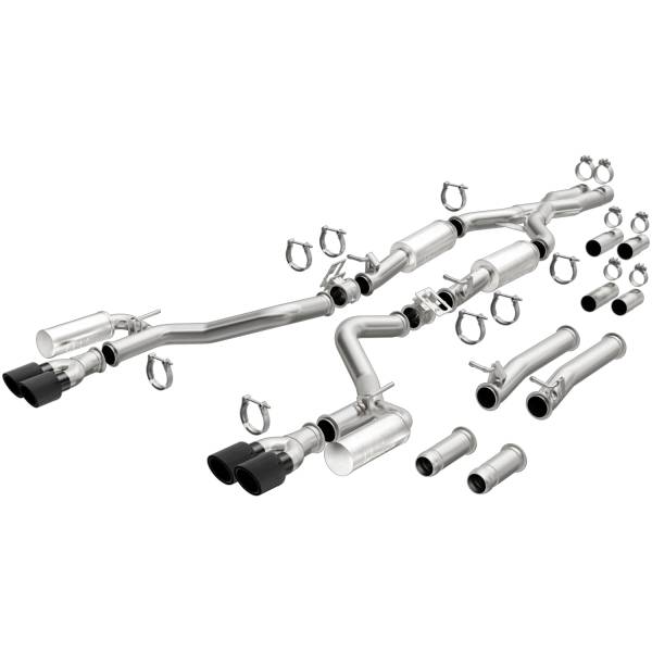 MagnaFlow Exhaust Products - MagnaFlow Exhaust Products xMOD Series Carbon Fiber Tips Cat-Back System 19536 - Image 1