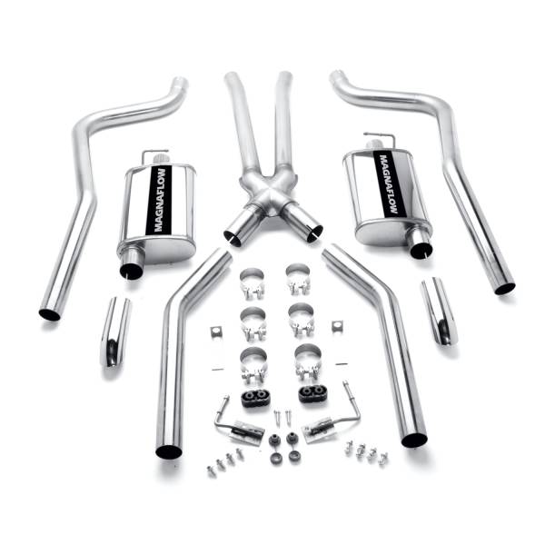 MagnaFlow Exhaust Products - MagnaFlow Exhaust Products Street Series Stainless Crossmember-Back System 15851 - Image 1