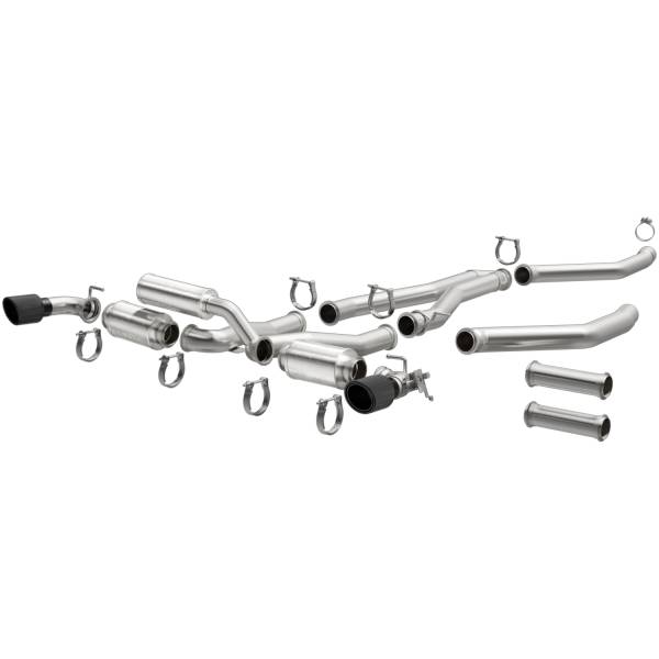 MagnaFlow Exhaust Products - MagnaFlow Exhaust Products xMOD Series Carbon Fiber Tips Cat-Back System 19495 - Image 1