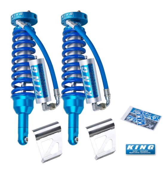 King Shocks - King Shocks 2009-2025 Toyota 4Runner, FJ Cruiser, and Land Cruiser Front 2.5 in Diameter Remote Reservoir Performance Coil Over Shock Kit Pair 25001-133 - Image 1