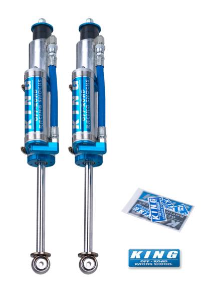 King Shocks - King Shocks 2005-2025 Ford F-250/350/450/550 Super Duty Front 2.5 in Diameter Remote Reservoir Performance Shock Kit Pair 25001-136 - Image 1