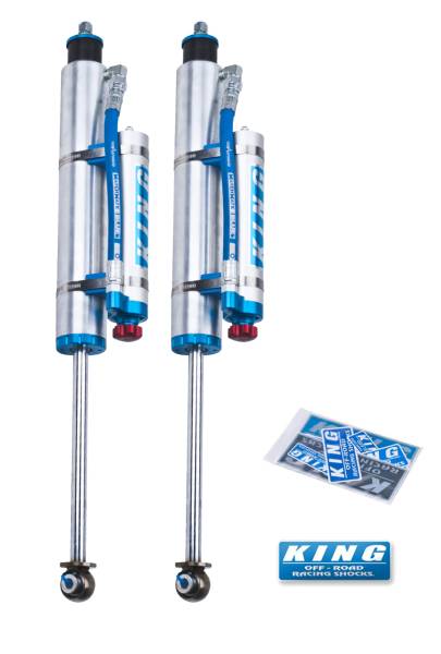 King Shocks - King Shocks 1989-1997 Toyota Land Cruiser Rear 2.5 in Diameter Remote Reservoir 0-2 in Lift Adjustable Performance Shock Kit Pair 25001-257A - Image 1