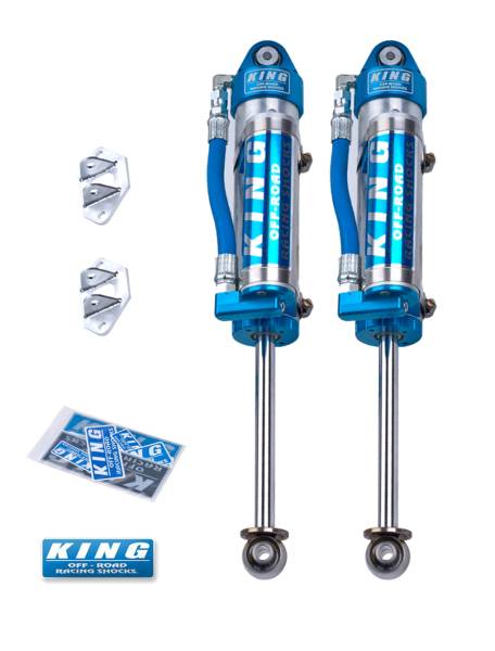 King Shocks - King Shocks 1997-2006 Jeep TJ and Wrangler Rear Piggy Hose Reservoir 2.5 in Diameter 6 in Lift Performance Shock Kit Pair 25001-287 - Image 1