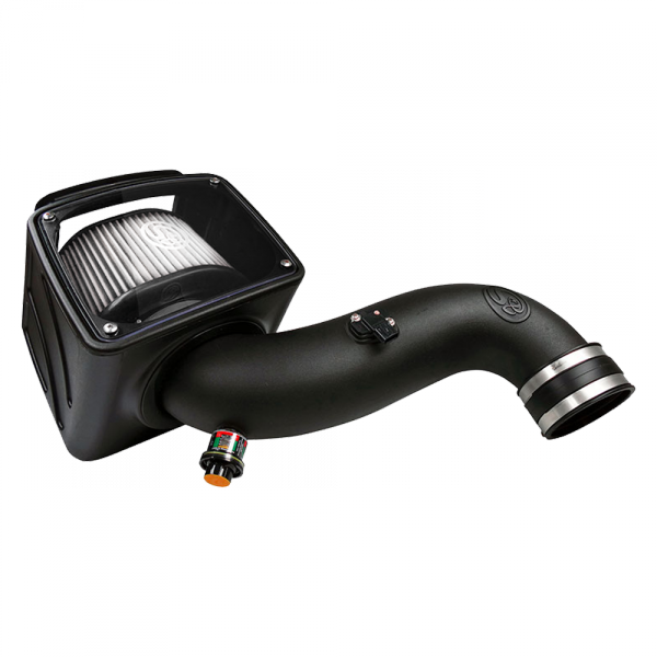 S&B - S&B Cold Air Intake For 07-10 Chevrolet Silverado GMC Sierra V8-6.6L LMM Duramax Dry Extendable White - 75-5091D - Image 1