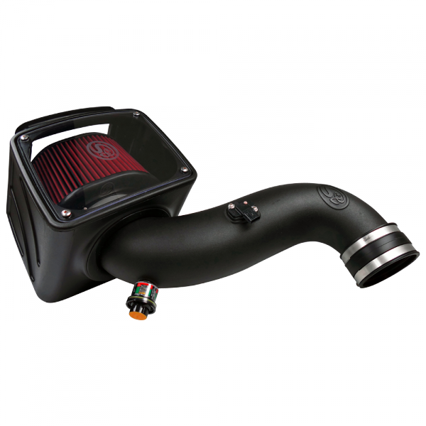 S&B - S&B Cold Air Intake For 07-10 Chevrolet Silverado GMC Sierra V8-6.6L LMM Duramax Cotton Cleanable Red - 75-5091 - Image 1