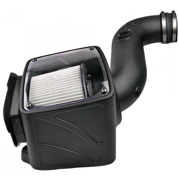 S&B - S&B Cold Air Intake For 06-07 Chevrolet Silverado GMC Sierra V8-6.6L LLY-LBZ Duramax Dry Extendable White - 75-5080D - Image 1