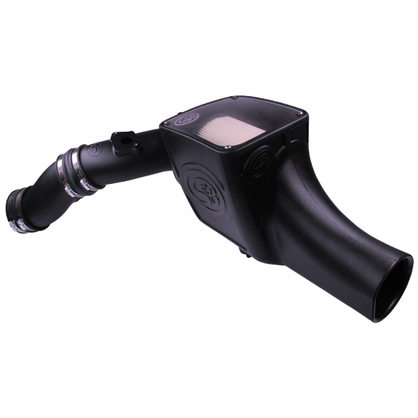 S&B - S&B Cold Air Intake For 03-07 Ford F250 F350 F450 F550 V8-6.0L Powerstroke Dry Extendable White - 75-5070D - Image 1