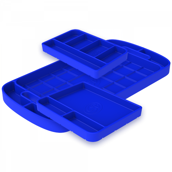 S&B - S&B Tool Tray Silicone 3 Piece Set Color Blue - 80-1002 - Image 1