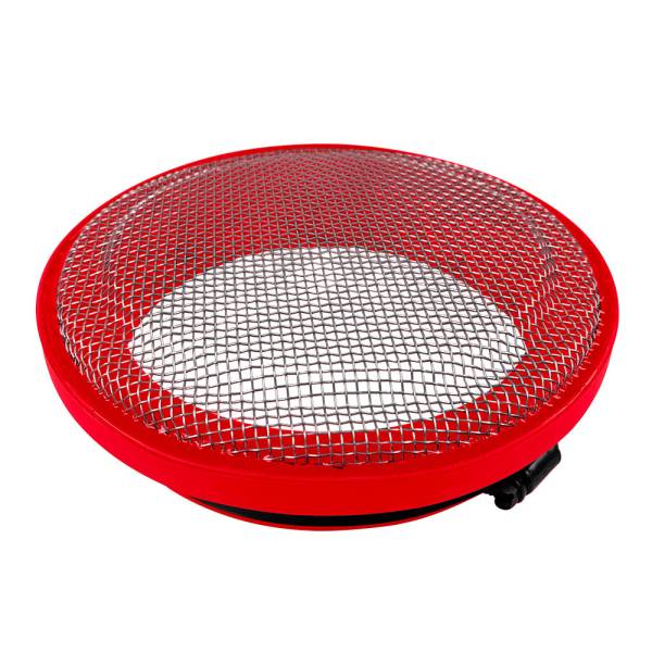 S&B - S&B Turbo Screen 5.0 Inch Red Stainless Steel Mesh W/Stainless Steel ClampS&B - 77-3004 - Image 1