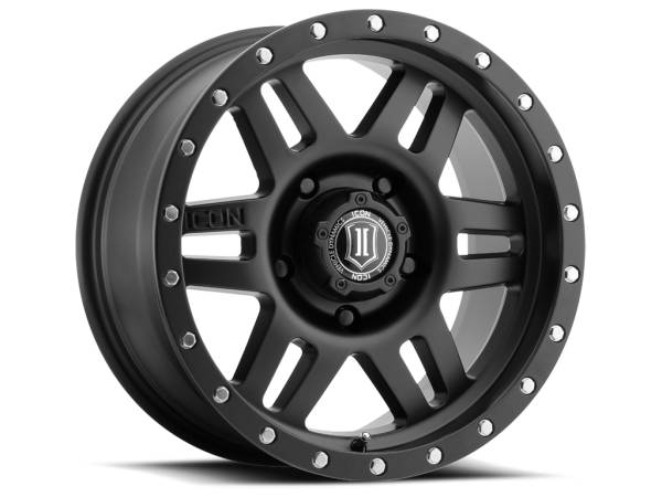 ICON Alloys - ICON ALLOYS SIX SPEED SAT BLK - 17 X 8.5 / 6 X 135 / 6MM / 5" BS - 1417856350SB - Image 1