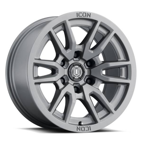 ICON Alloys - ICON ALLOYS VECTOR 6 TITANIUM - 17 X 8.5 / 6 X 5.5 / 0 MM / 4.75" BS - 2417858347TT - Image 1