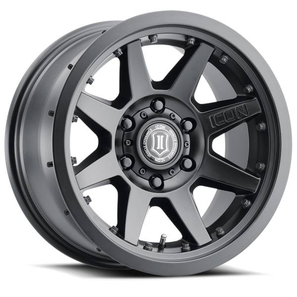 ICON Alloys - ICON ALLOYS REBOUND PRO SAT BLK - 17 X 8.5 / 5X4.5 / 0MM / 4.75" BS - 21817856547SB - Image 1