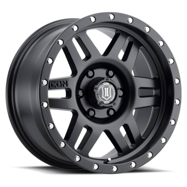 ICON Alloys - ICON ALLOYS SIX SPEED SAT BLK - 17 X 8.5 / 6 X 5.5 / 25MM / 5.75" BS - 1417858357SB - Image 1