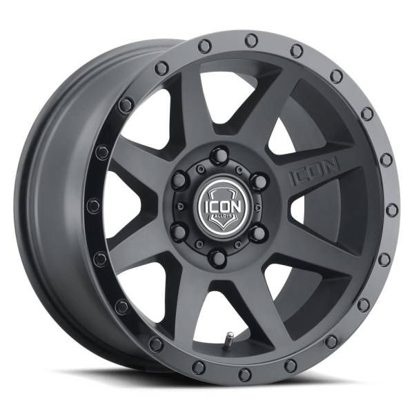 ICON Alloys - ICON ALLOYS REBOUND DBL BLK - 17 X 8.5 / 5 X 150 / 25MM / 5.75" BS - 1817855557DB - Image 1