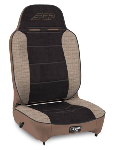 PRP Seats - PRP Enduro High Back Reclining Suspension Seat (Passenger Side) - Tan / Black - A13011045-64 - Image 1