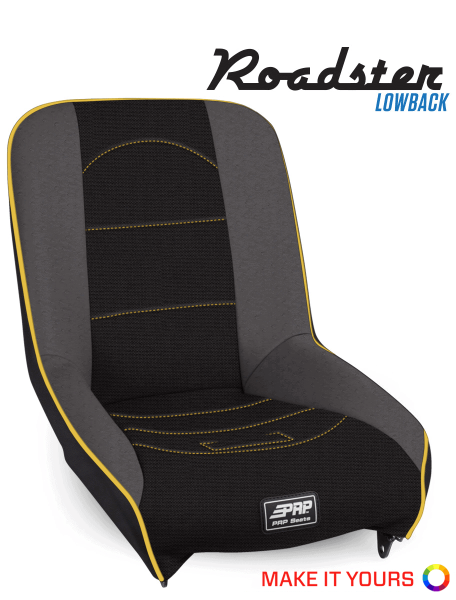 PRP Seats - PRP Roadster Low Back Rear Suspension Seat - A150812 - Image 1