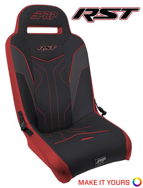 PRP Seats - PRP RZR XP4 1000/Turbo/Turbo S/PRO/Maverick Sport Max/Commander Max RST Rear Suspension Seat - A4108-POR1K - Image 1