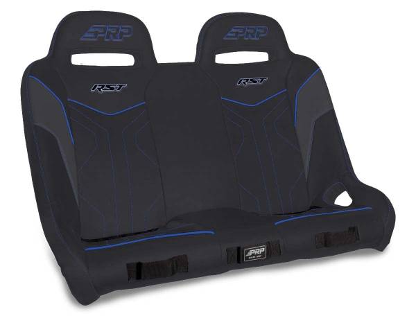 PRP Seats - PRP Polaris RZR XP4 1000/XP4 Turbo/XP4 Turbo S RST Rear Suspension Bench- Black/Blue - A4901-V - Image 1