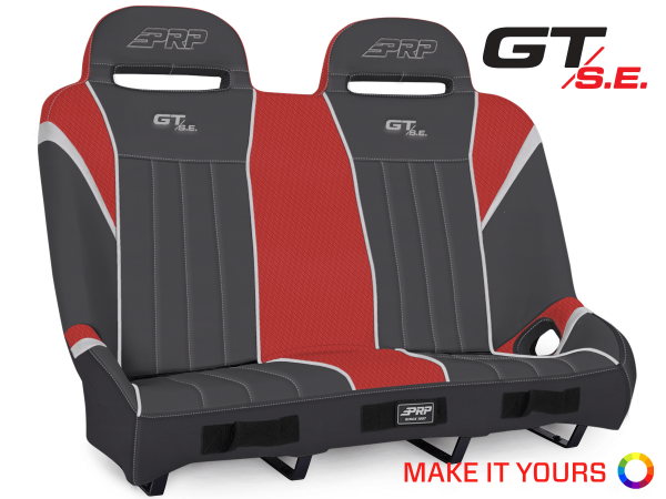 PRP Seats - PRP Polaris RZR XP4 1000/XP4 Turbo/XP4 Turbo S GT/S.E. Rear Suspension Bench Seat - A60-POR1K - Image 1