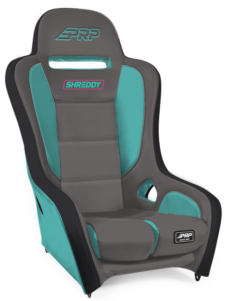 PRP Seats - PRP Shreddy Podium Suspension Seat - Grey/Teal - SHRDYA9101-04 - Image 1