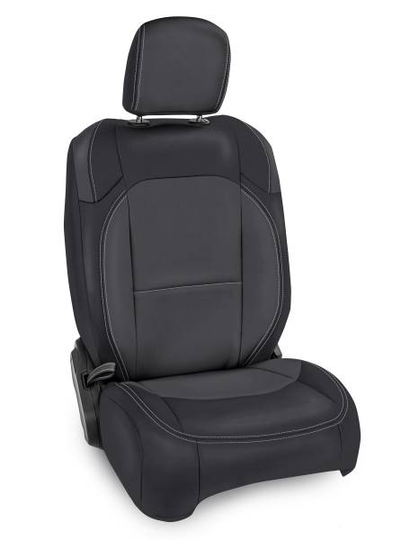 PRP Seats - PRP 2018+ Jeep Wrangler JL/2 door/Rubicon Front Seat Covers (Pair) - Black/Grey - B038-03 - Image 1