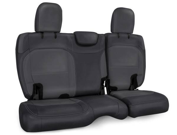 PRP Seats - PRP 2018+ Jeep Wrangler JLU/4 door Rear Bench Cover with Cloth Interior - Black/Grey - B043-03 - Image 1