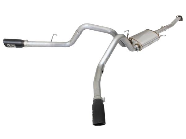 aFe Power - aFe Power MACH Force-Xp 3 IN 409 Stainless Steel Cat-Back Exhaust System w/Black Tip Ford F-150 15-20 V6-2.7L (tt)/3.5L (tt) - 49-43070-B - Image 1