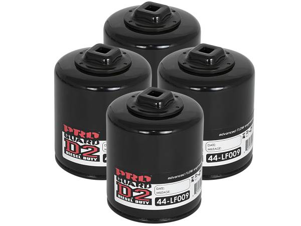 aFe Power - aFe Power Pro GUARD D2 Oil Filter (4 Pack) - 44-LF009-MB - Image 1
