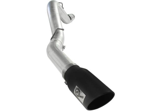 aFe Power - aFe Power ATLAS 5 IN Aluminized Steel DPF-Back Exhaust System w/Black Tip GM Diesel Trucks 11-16 V8-6.6L (td) LML - 49-04041-B - Image 1