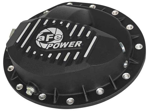 aFe Power - aFe Power Pro Series Rear Differential Cover Black w/ Machined Fins GM Trucks 99-13 - 46-70372 - Image 1