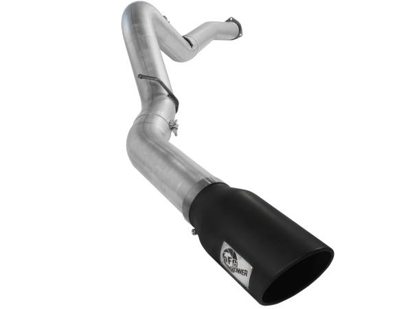 aFe Power - aFe Power ATLAS 5 IN Aluminized Steel DPF-Back Exhaust System w/Black Tip GM Diesel Trucks 07.5-10 V8-6.6L (td) LMM - 49-04040-B - Image 1