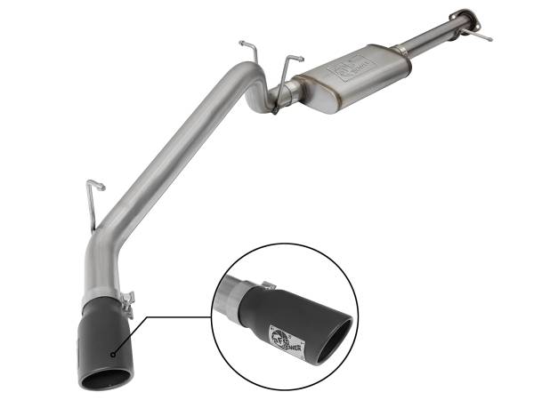 aFe Power - aFe Power MACH Force-Xp 3 IN 409 Stainless Steel Cat-Back Exhaust System w/ Black Tip GM Colorado/Canyon 17-22 V6-3.6L - 49-44097-B - Image 1