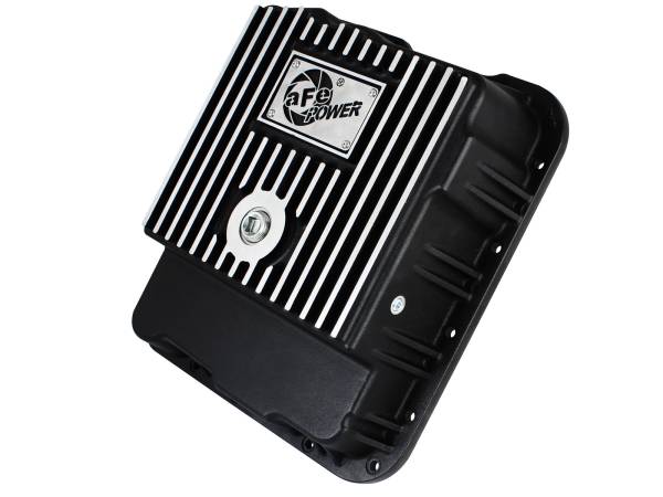 aFe Power - aFe POWER Pro Series Transmission Pan Black w/ Machined Fins GM Trucks 99-16 - 46-70242 - Image 1